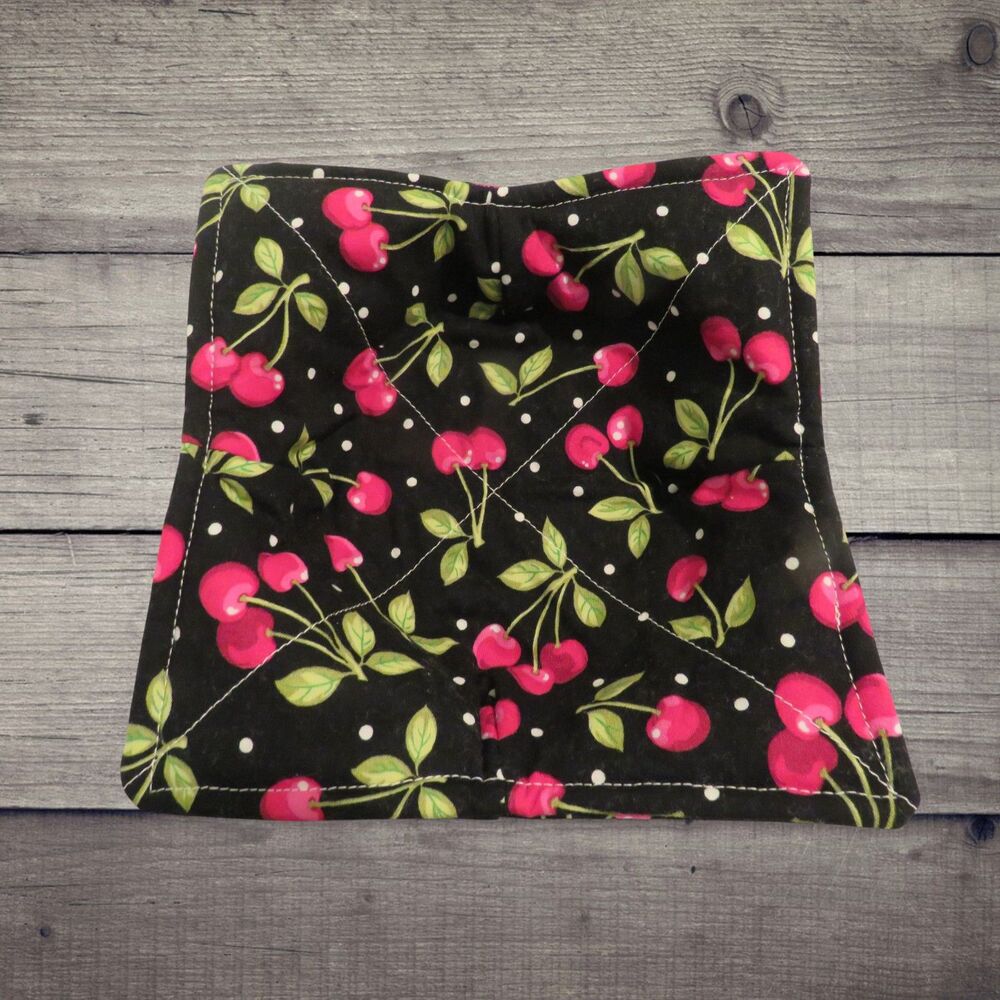 Microwave Bowl Cozy, Cherry Soup Bowl Holder